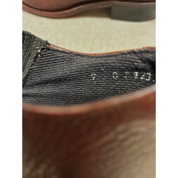 Vintage Western Women’s Booties Size 9 Burgundy Leather Cat’s Paw Heels - Picture 6 of 9